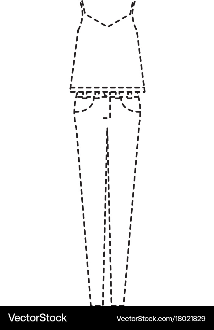 Female casual clothes icon vector image