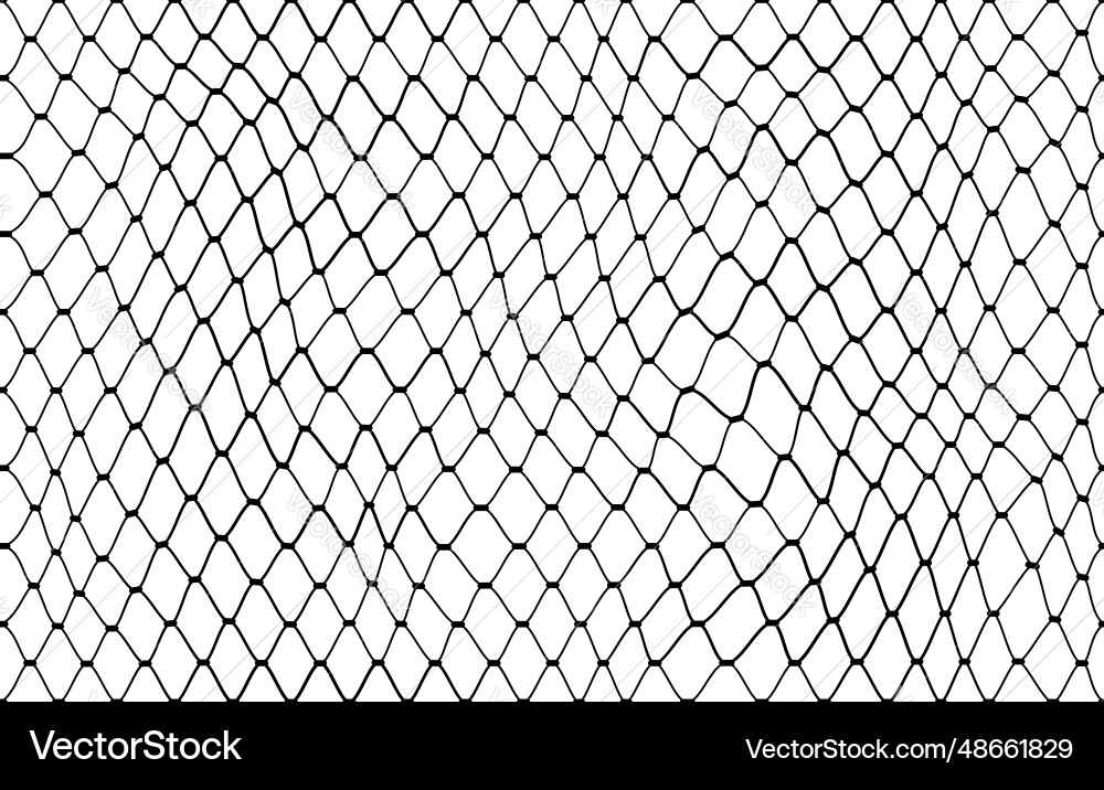 Fishnet Mesh Grid Pattern Vector Image