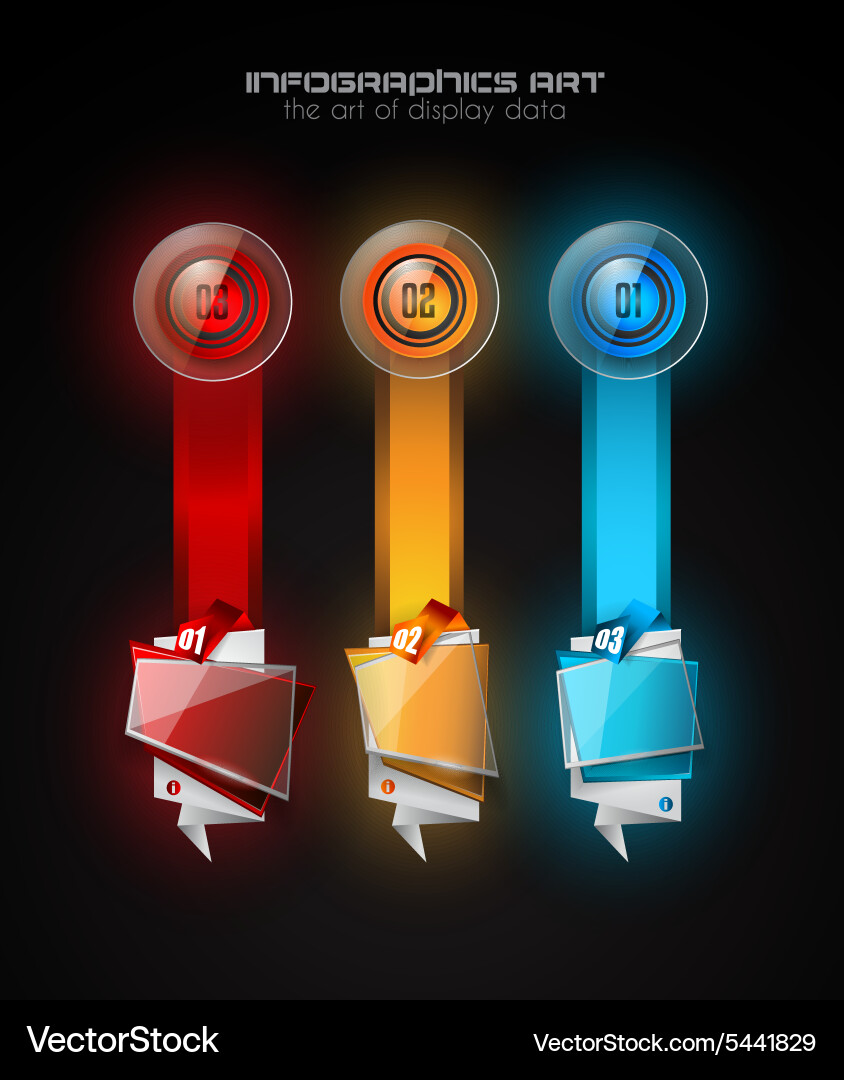 Infographic template for modern data visualization vector image