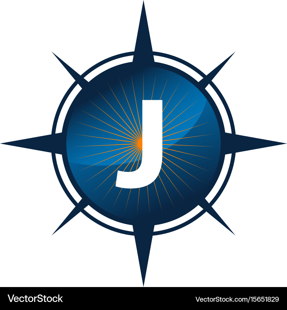 Insights guide initial j vector image