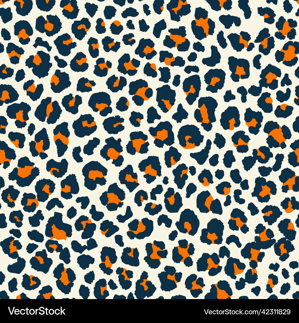 Leopard print seamless pattern Leopard print seamless pattern Vector Image