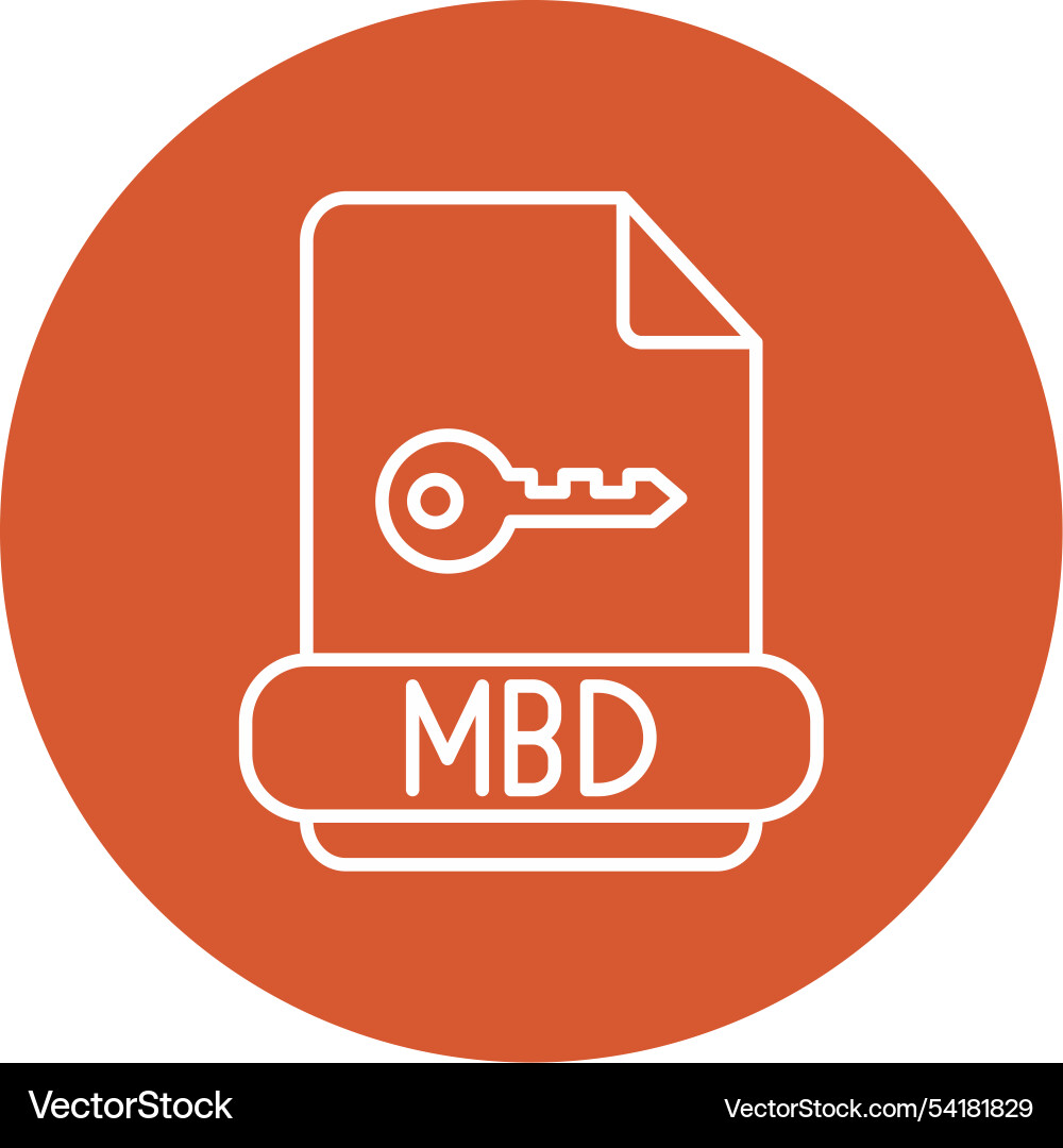 Mdb line circle icon Vector Image