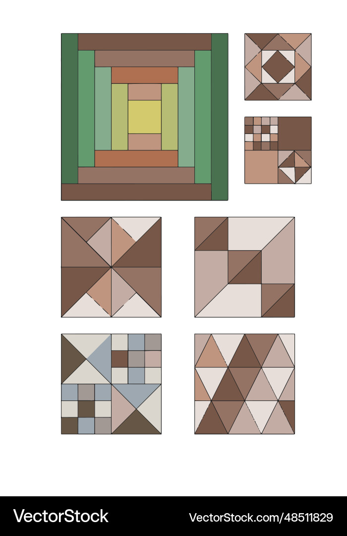 Patchwork Blöcke Muster geometrische Elemente Patchwork Blöcke Muster geometrische Elemente vektorbild