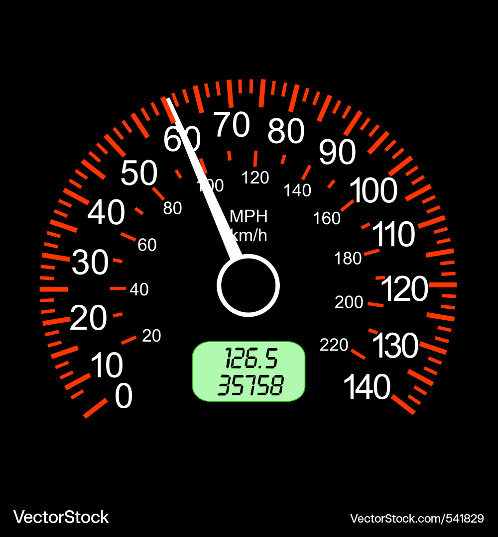 Racing Speedometer Instruments Vector Image