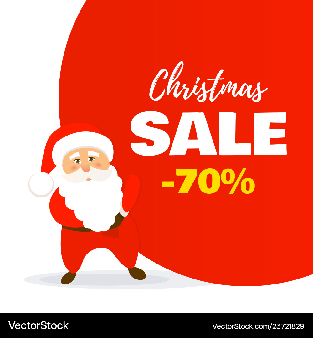 Sale christmas banner Sale christmas banner vector image