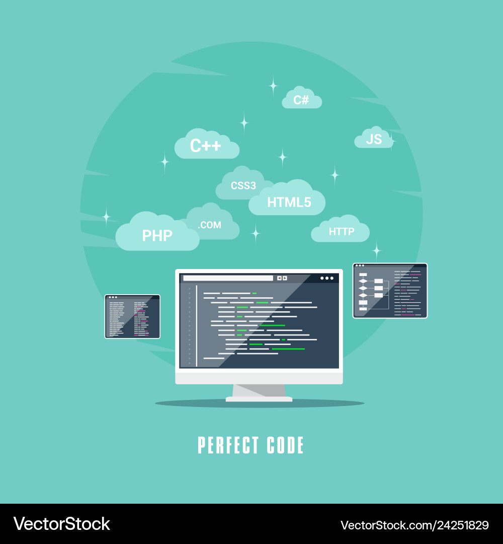 Software development concept Vector Image