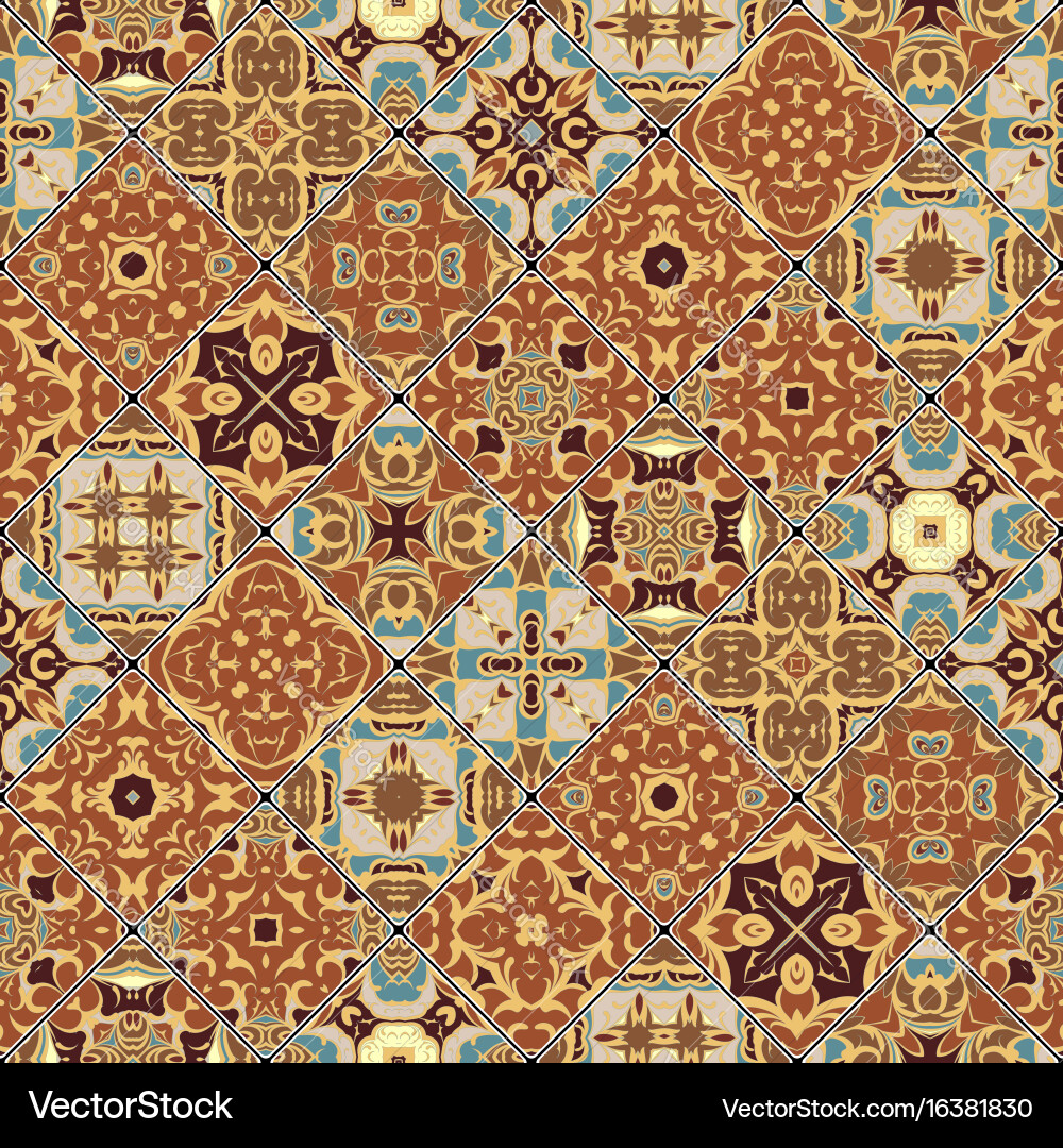 Abstract patterns in the mosaic set vector image