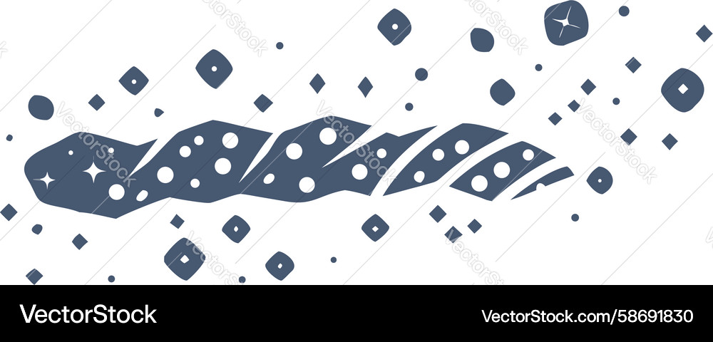 Dynamic blue ripple pattern with scattered dots Vector Image