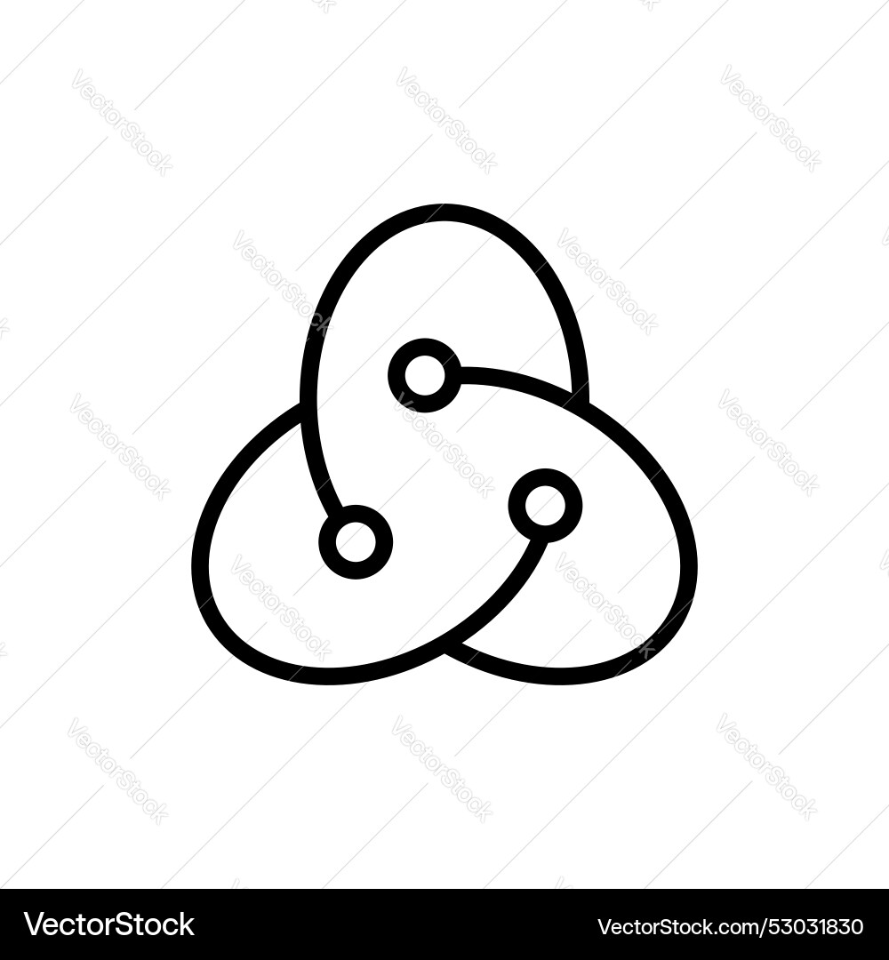 React icon isolated on white background vector image