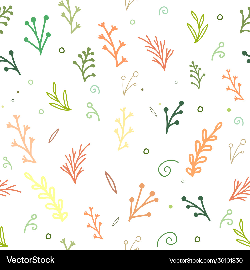 Simple basic floral element repeat pattern design Vector Image