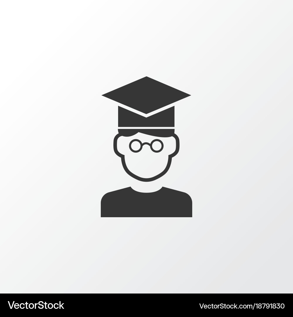 Student Graduation Icon Vector Image