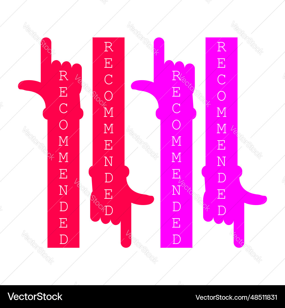 Arrow hand pointer to the up and down vector image