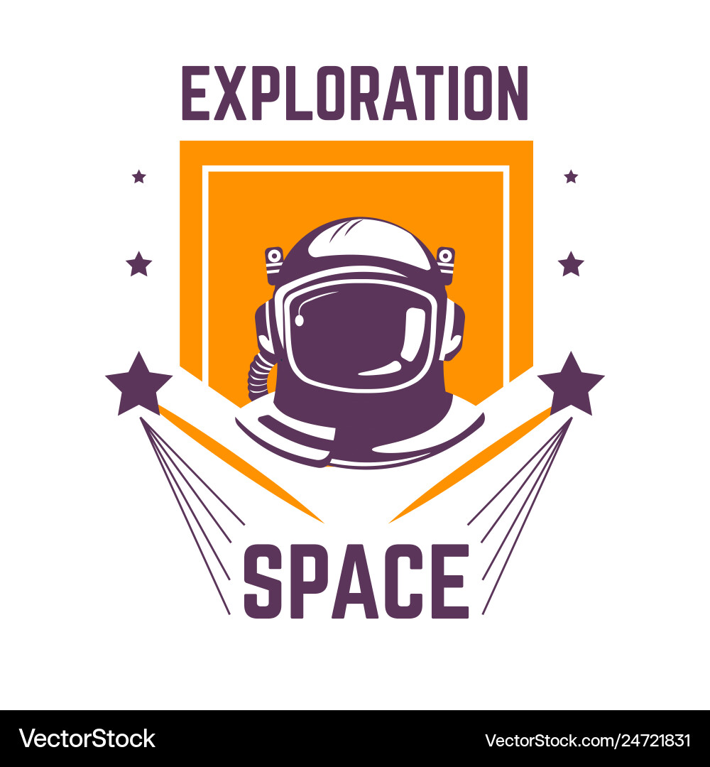 Astronaut in Spacesuit - Exploration Icon vector image