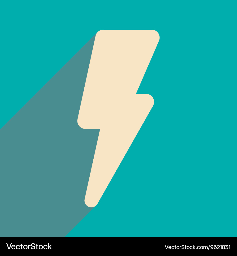 Flat with shadow icon and mobile application vector image