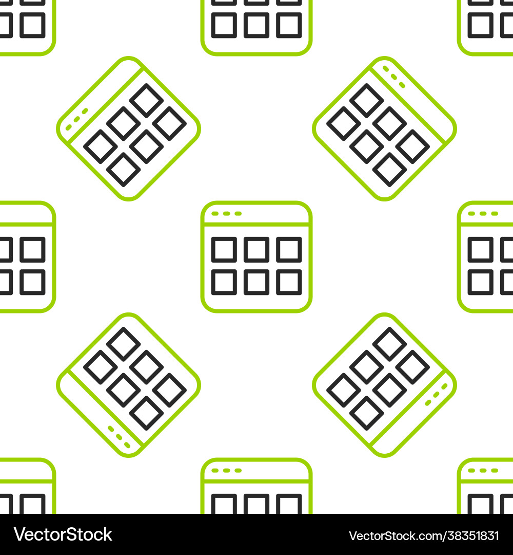 Line browser files icon isolated seamless pattern Line browser files icon isolated seamless pattern vector image