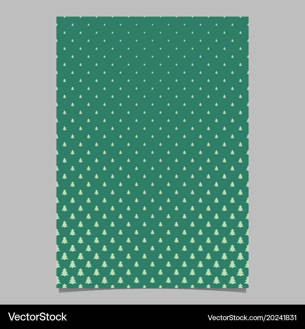 Pine tree pattern page background design Vector Image