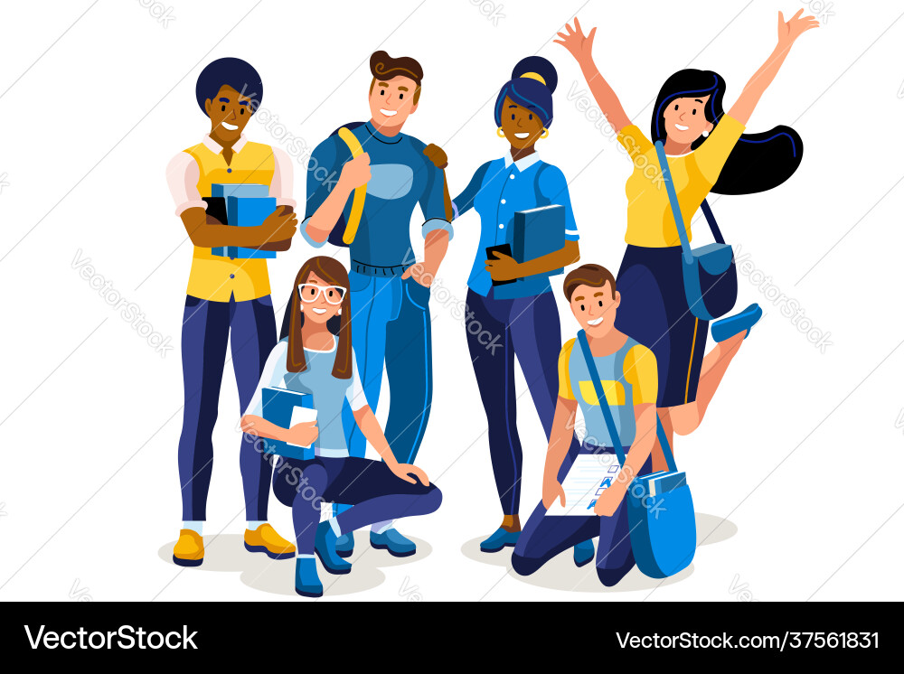 Study applicant concept lecture network Study applicant concept lecture network vector image