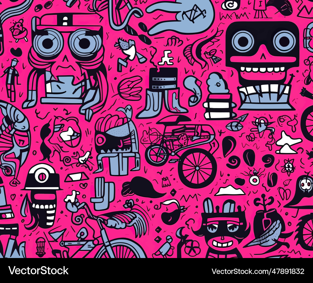A pattern of randomly scattered Vector Image