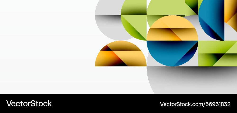 Abstract geometric shapes overlap creating Abstract geometric shapes overlap creating Vector Image