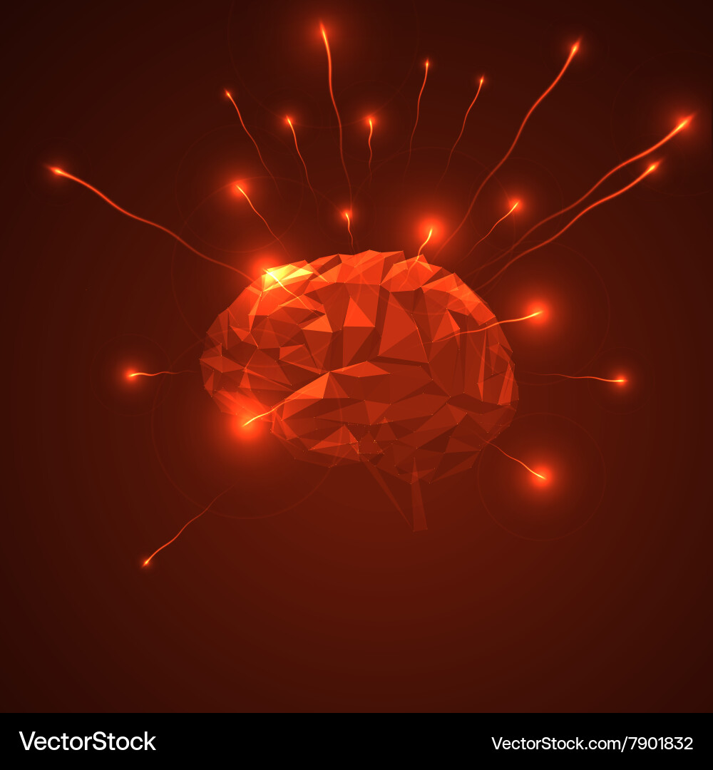 Abstract Neural Network vector image