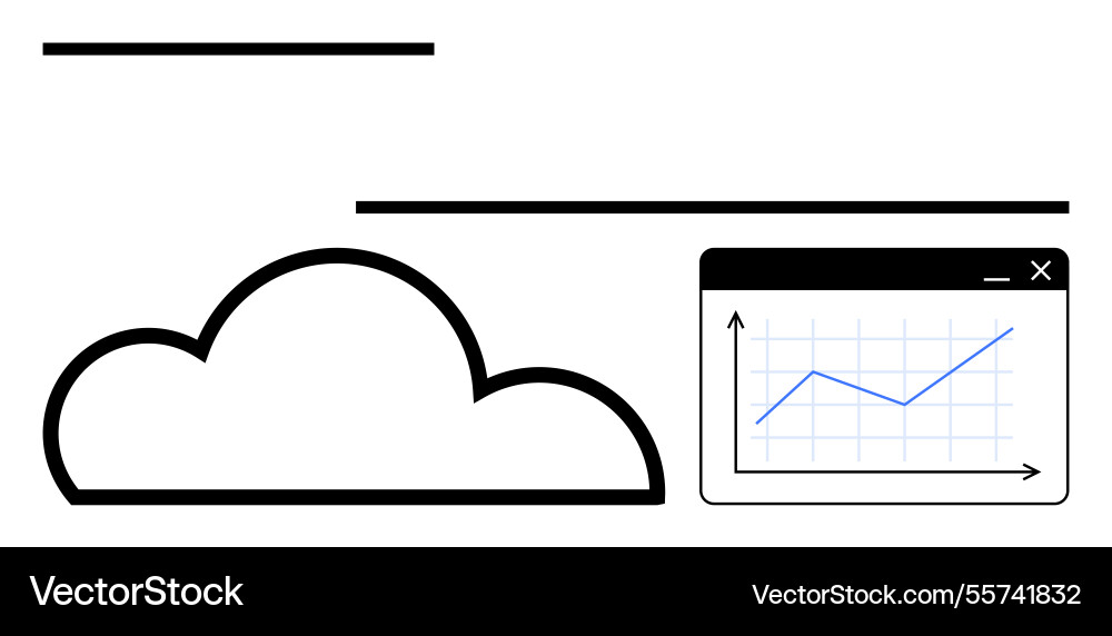 Cloud computing with digital data analysis via Cloud computing with digital data analysis via vector image