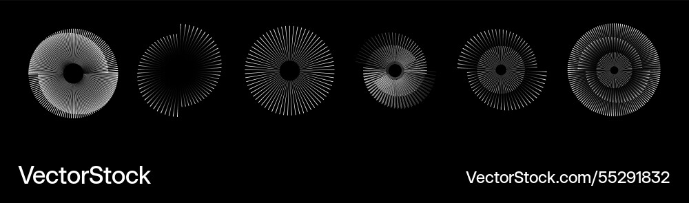 Dynamic Sound Wave Rhythm Spiral vector image