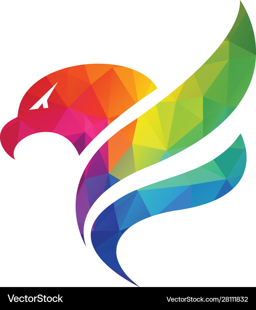 Eagle Bird Logo Abstract Design Royalty Free Vector Image