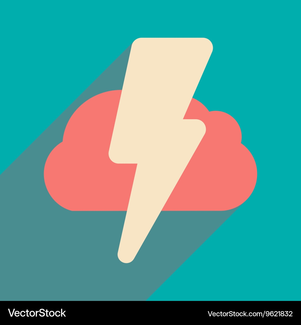Flat with shadow icon and mobile application Vector Image