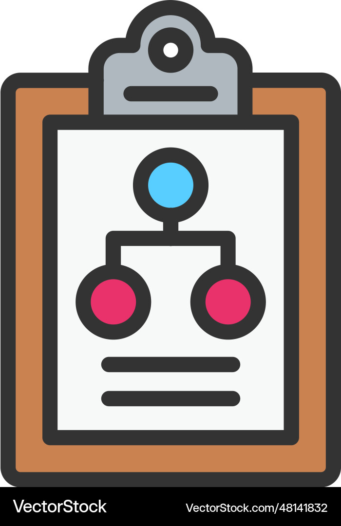 Flow chart icon image vector image