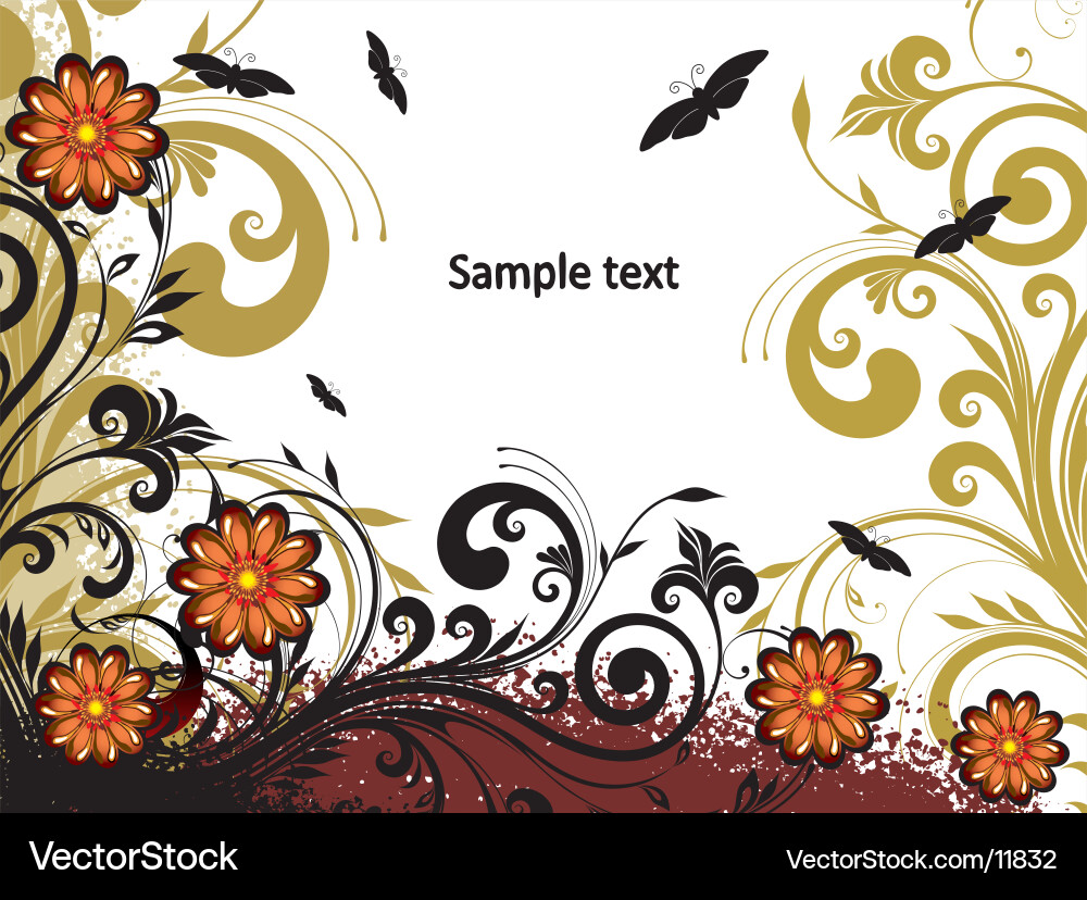Flowers background Royalty Free Vector Image - VectorStock