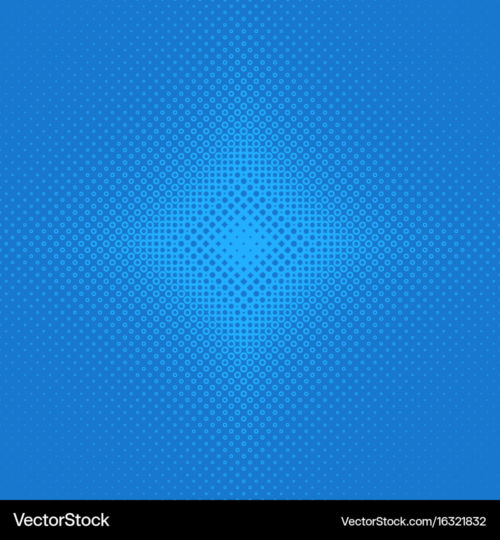 Halftone circle pattern background vector image