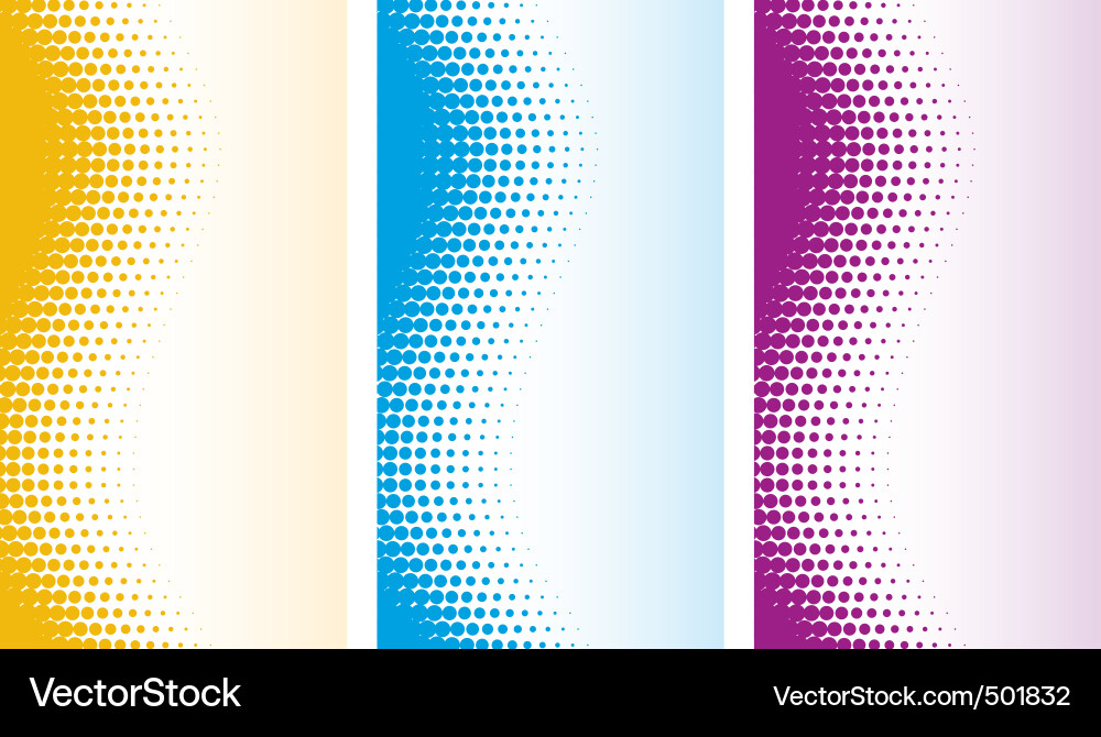Halftone Dot Patterns Vector Image