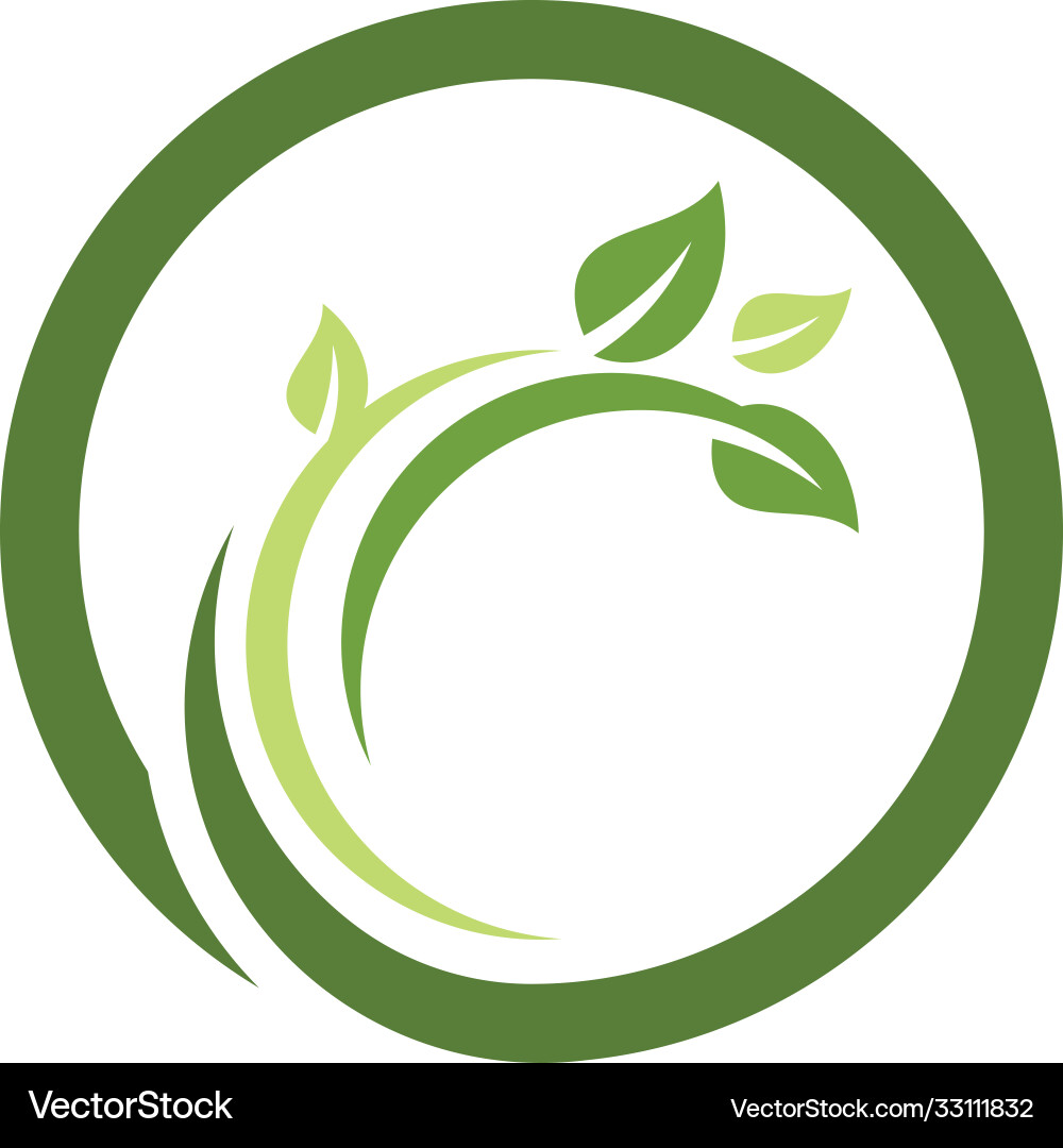 Logos grün Baum Blatt Ökologie Natur Logos grün Baum Blatt Ökologie Natur vektorbild
