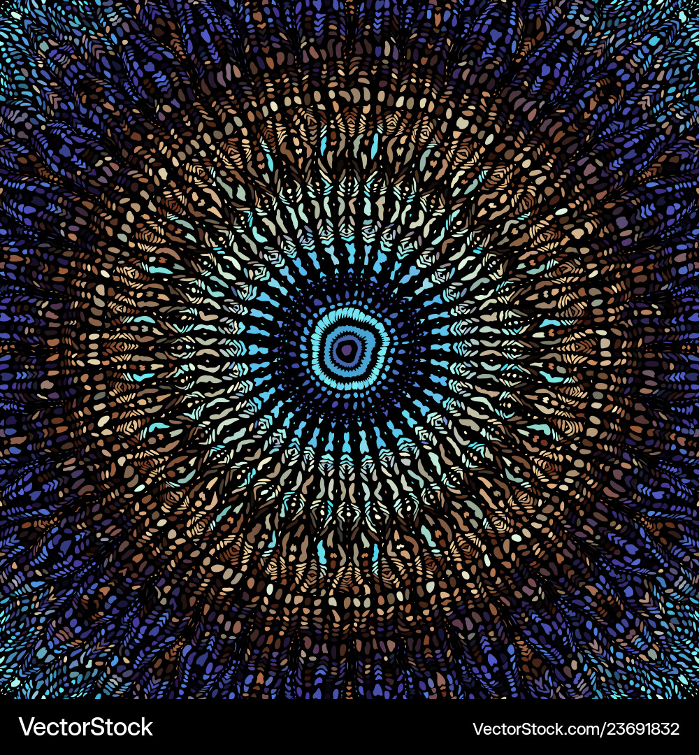 Mosaic art pattern curved image Mosaic art pattern curved image Vector Image