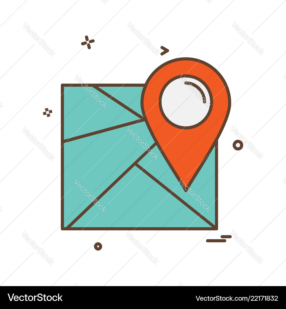 Navigation icon design Navigation icon design vector image