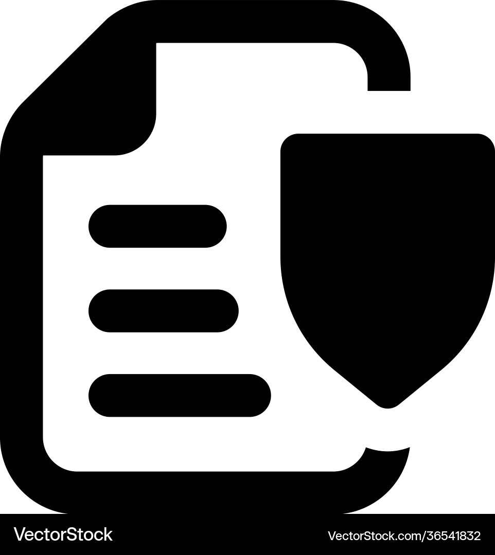 Secure document Vector Image