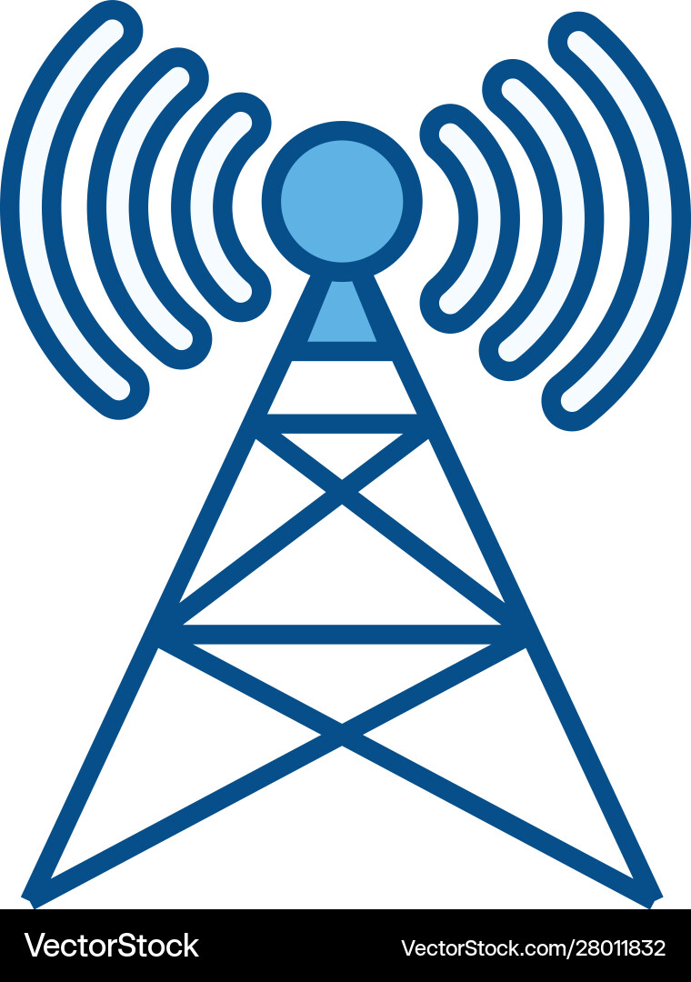 Wireless Communication Network Signal Vector Image