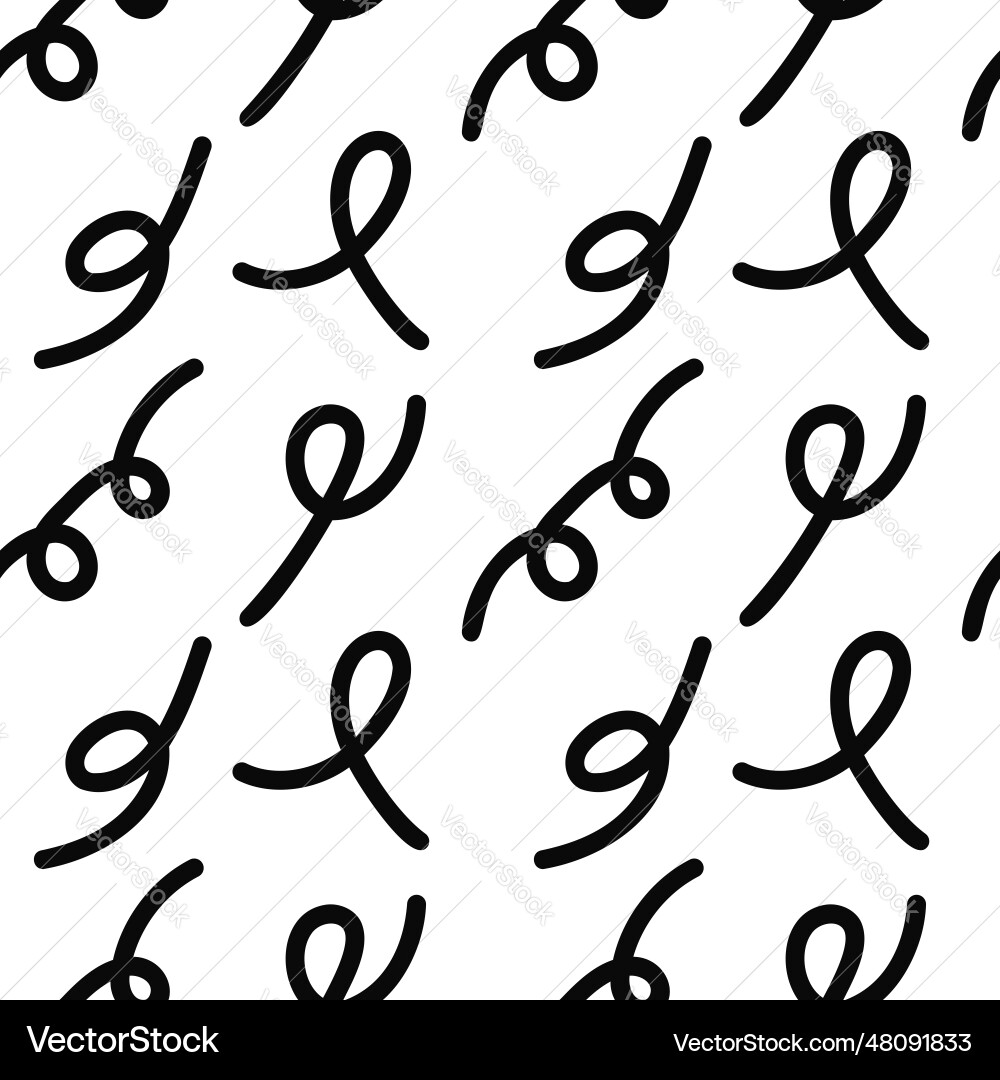 Black lines squiggle seamless pattern – Royalty-Free Vector | VectorStock