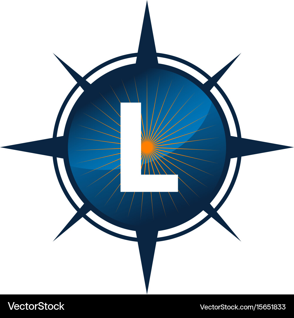 Insights guide initial l vector image