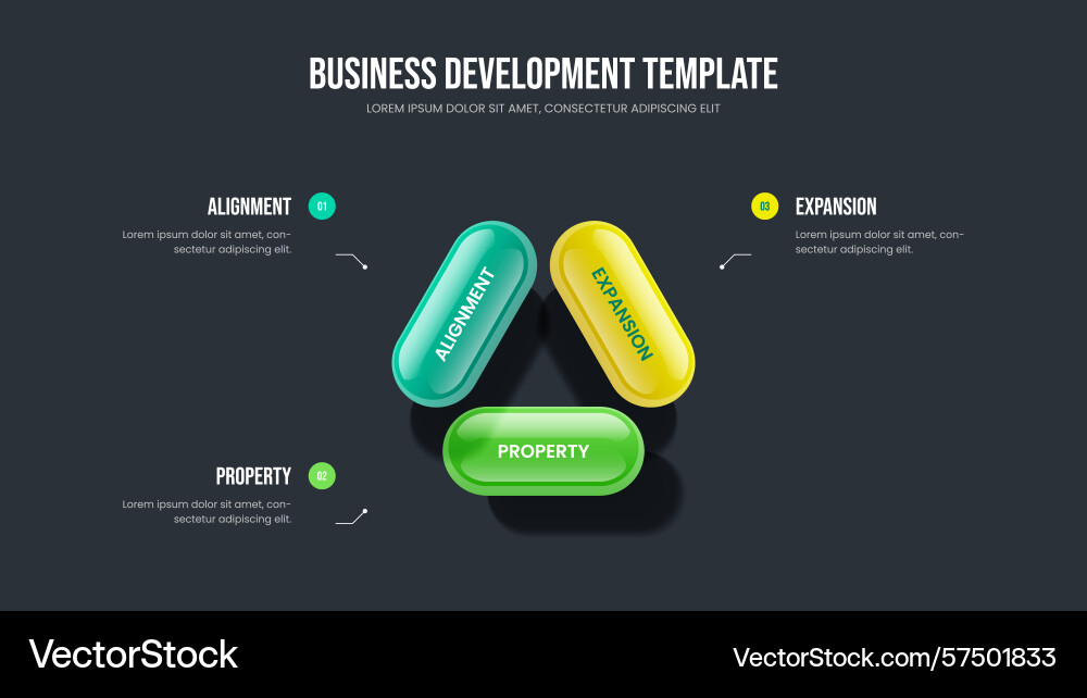 Service insight 3 element diagram frame layout Service insight 3 element diagram frame layout vector image