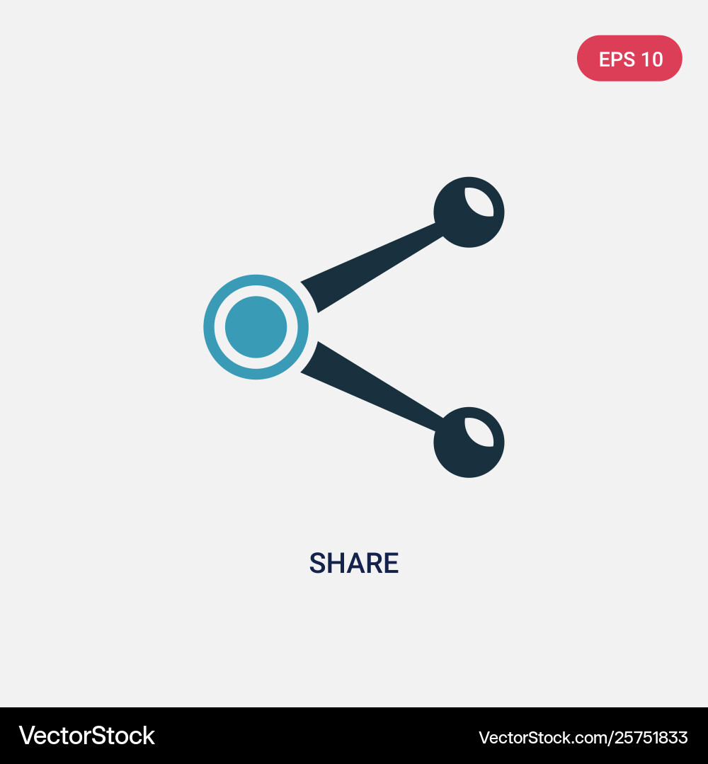 Two color share icon from user interface concept Two color share icon from user interface concept vector image