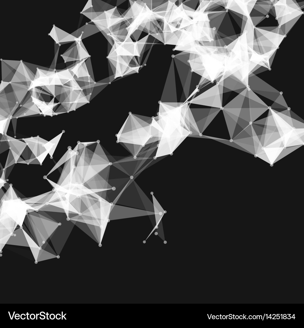 Abstract mesh background chaotically Vector Image