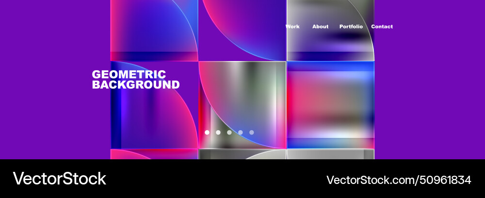 Circle triangle geometric web site page template Circle triangle geometric web site page template vector image