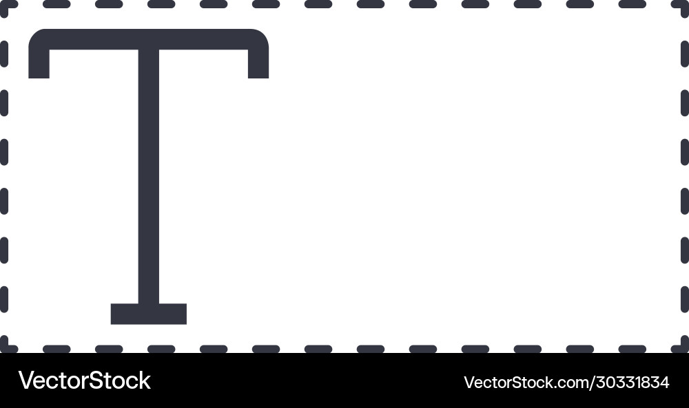 Edit text frame icon flat vector image