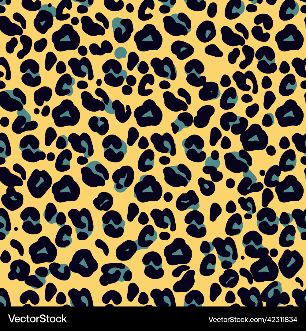 Leopard print seamless pattern Leopard print seamless pattern vector image