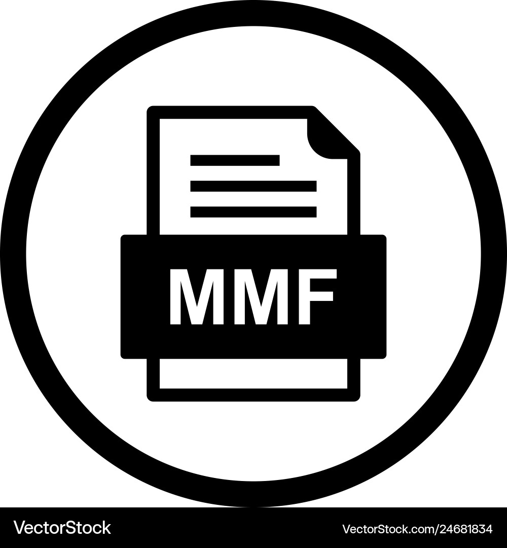 Mmf file document icon vector image