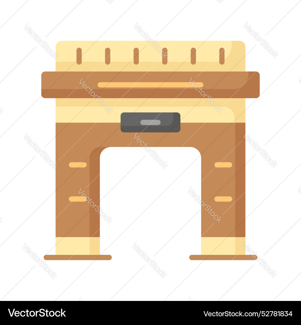 Modern icon of arc dde triomphe in customizable Vector Image
