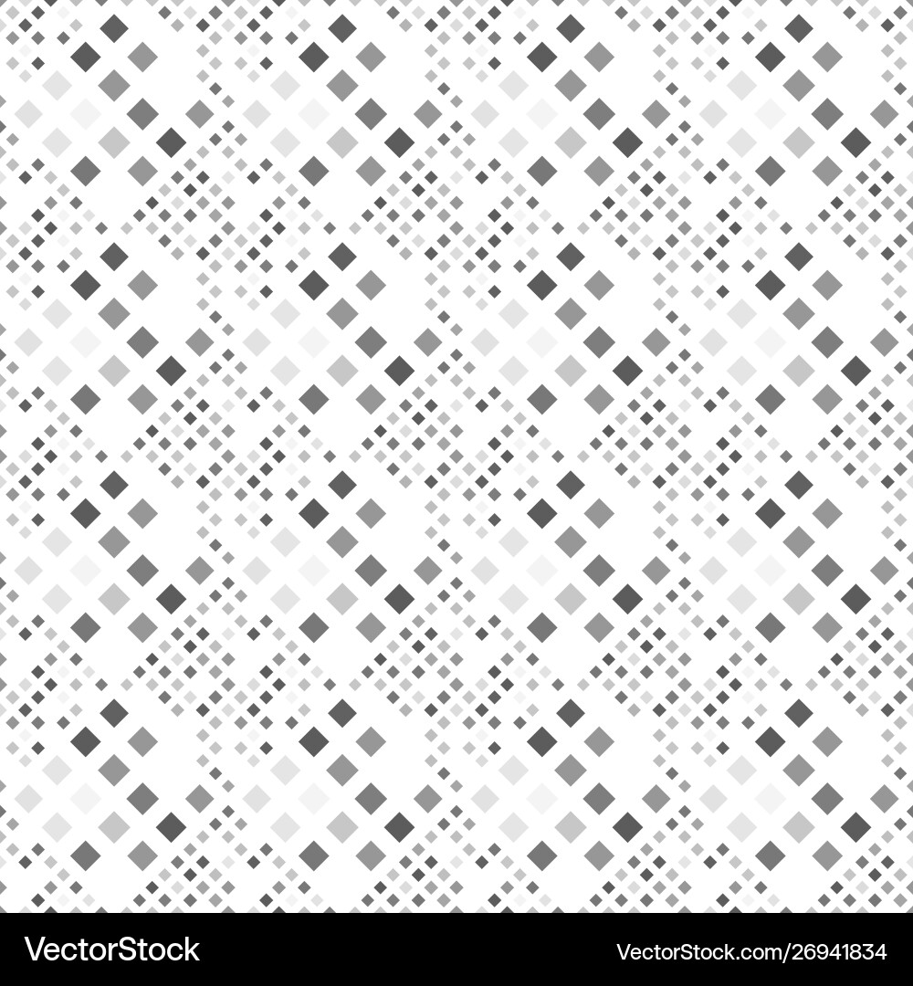 Monochrome abstract diagonal square pattern vector image