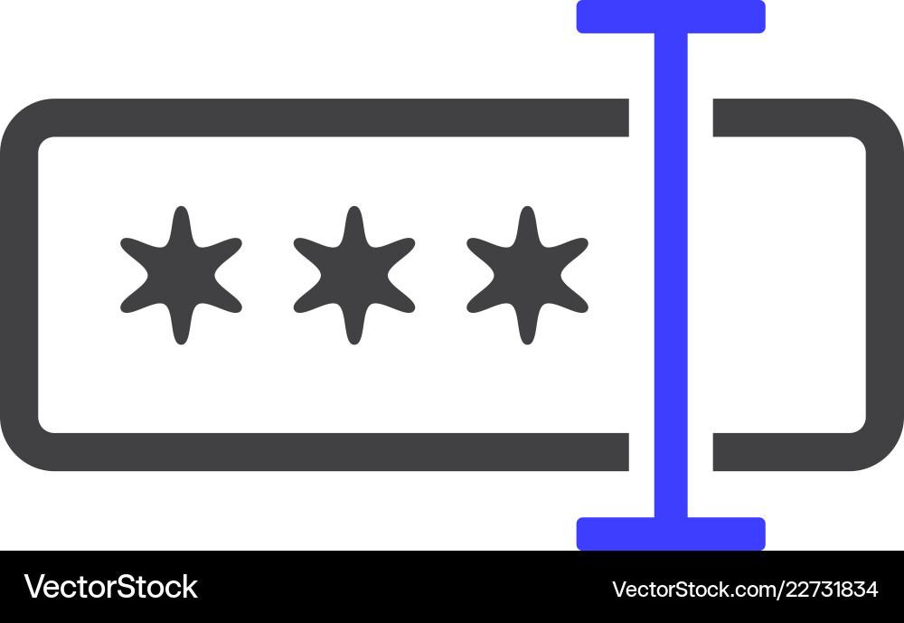 Password Input Field Icon vector image