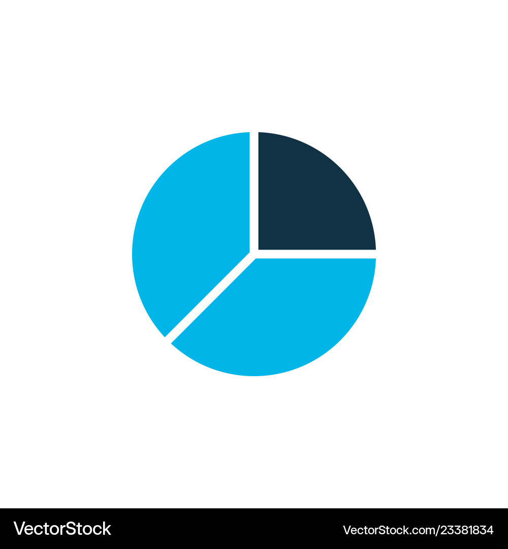 Pie Chart Icon - Data Analysis vector image